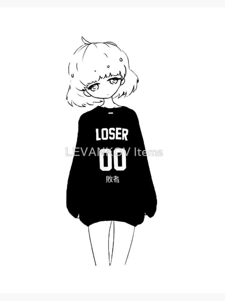 Bad Anime Boy Error Loser Vaporwave Punk Streetwear T-Shirt