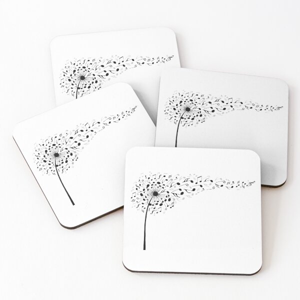 Item preview, Music dandelion with flying musical notes designed and sold by beakraus.