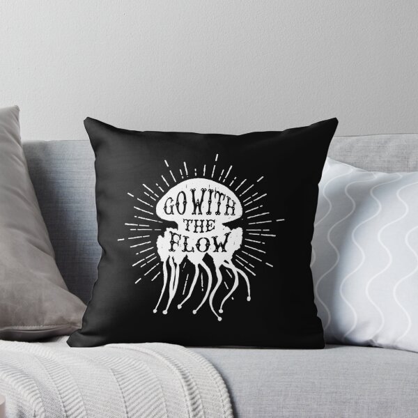 Item preview, Go With The Flow Funny Jelly Fish Sea Loving Quote designed and sold by LarkDesigns.