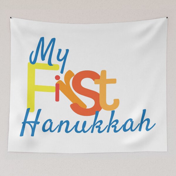 Item preview, My First Hanukkah Blue Orange designed and sold by sigdesign.