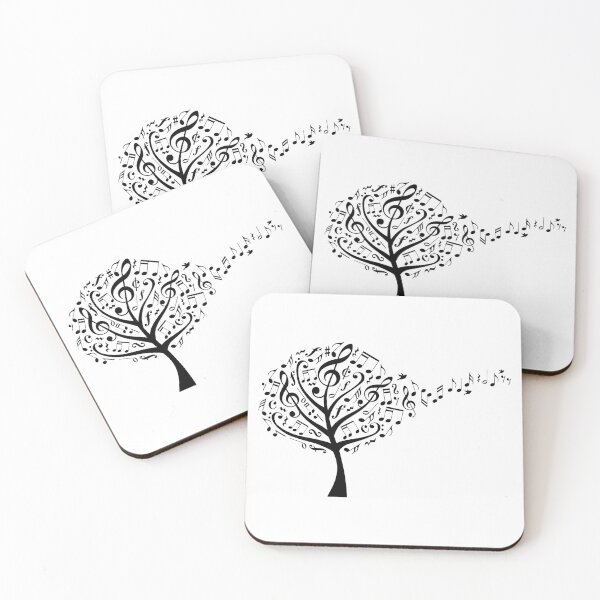 Item preview, Music tree with flying musical notes designed and sold by beakraus.