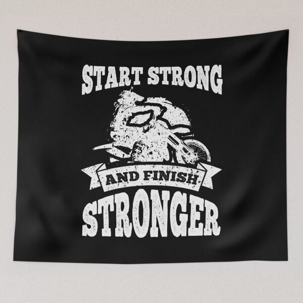 Item preview, Dirt Bike Start Strong and Finish Stronger designed and sold by LarkDesigns.