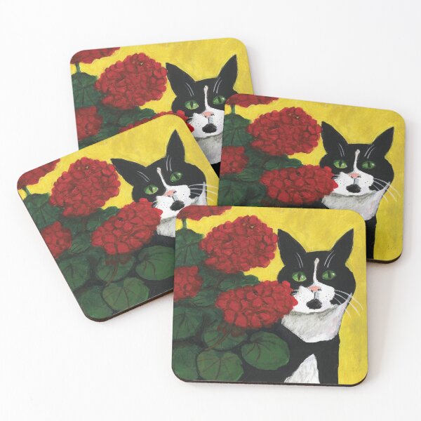 Item preview, Cat Amongst the Geraniums 2 designed and sold by David Hutchison.