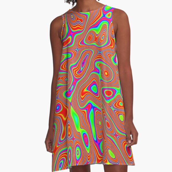 Abstract random colors #3 A-Line Dress