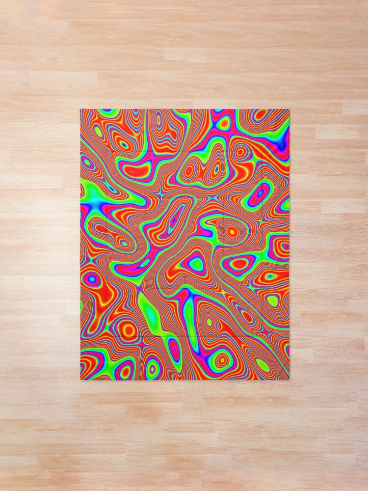 Alternate view of Abstract random colors #3 Comforter