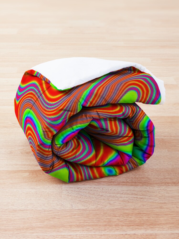 Alternate view of Abstract random colors #3 Comforter