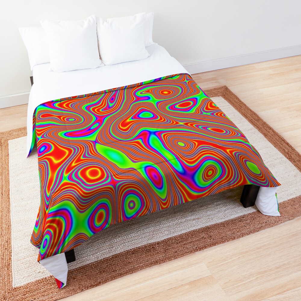 Abstract random colors #3 Comforter
