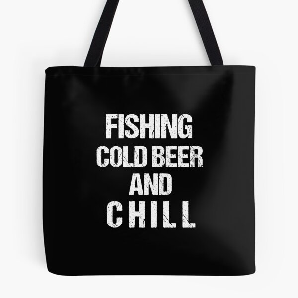Item preview, Fishing Cold Beer and Chill Funny Fisherman designed and sold by LarkDesigns.