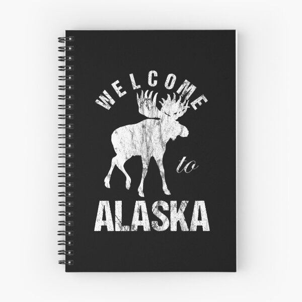 Item preview, Alaska Moose Welcome to Alaska Distressed designed and sold by LarkDesigns.