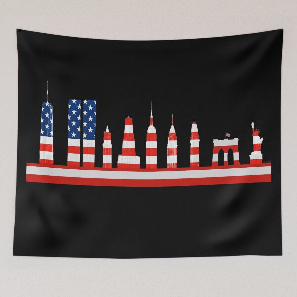 Item preview, American Flag York City Skyline designed and sold by Warren Paul Harris.