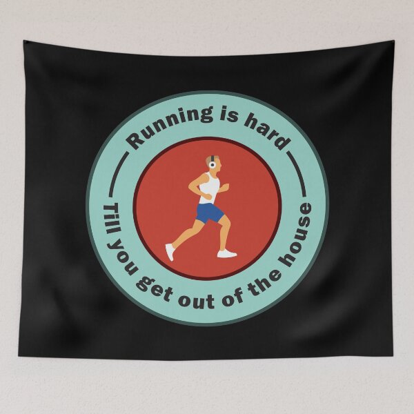 Item preview, Jogging Slogan For Lazy People designed and sold by MonkeyBusinessC.