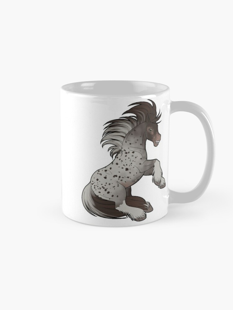Mug à café avec l'œuvre Obstructif [Cheval] créée et vendue par ScotisFr
