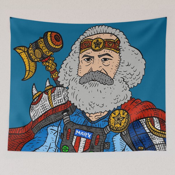 Item preview, american superhero. carl mighty marx. hero of the united communist states. designed and sold by JJadx.