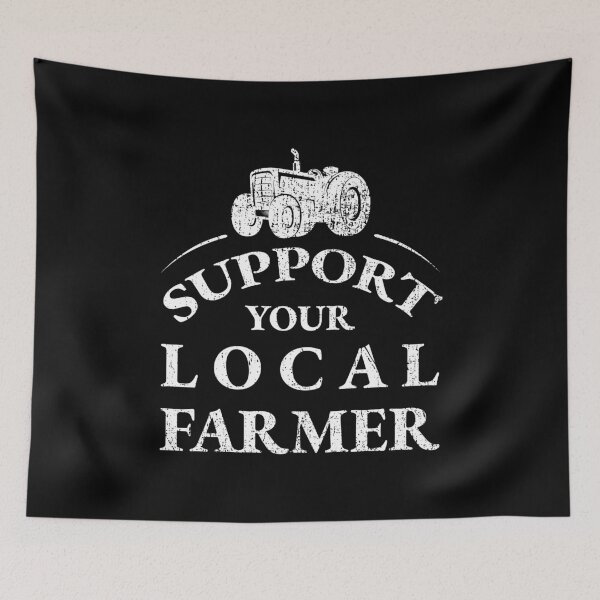 Item preview, Vintage Tractor Support Your Local Farmer Distressed designed and sold by LarkDesigns.