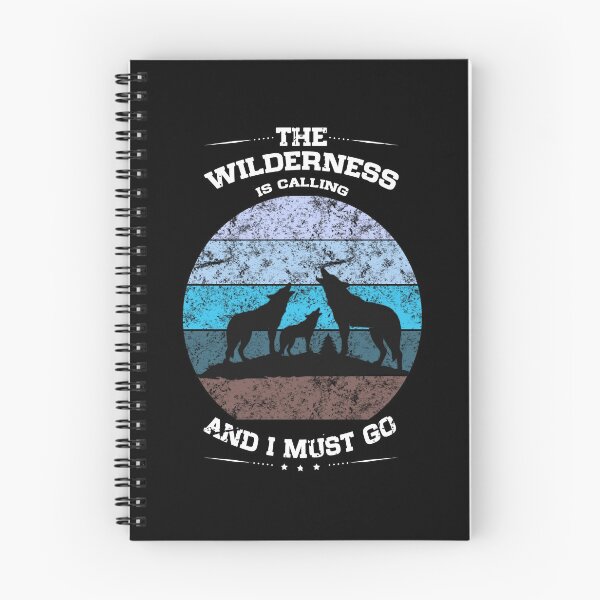 Item preview, Wilderness Calling Wolves Howling Distressed Icy Blue designed and sold by LarkDesigns.