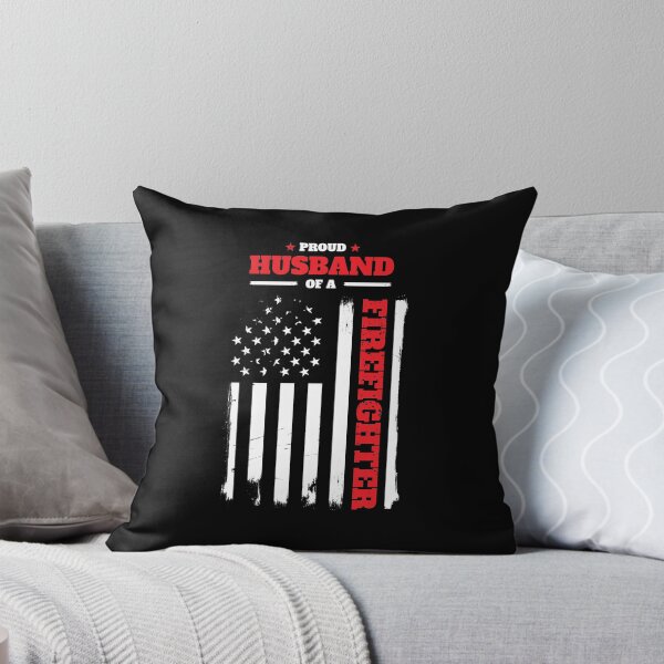 Item preview, Proud Husband of a Firefighter Distressed Flag designed and sold by LarkDesigns.