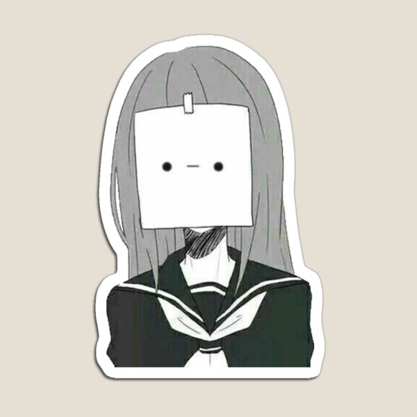 Anime Girl Sad Magnet for Sale by InsecurePuppet