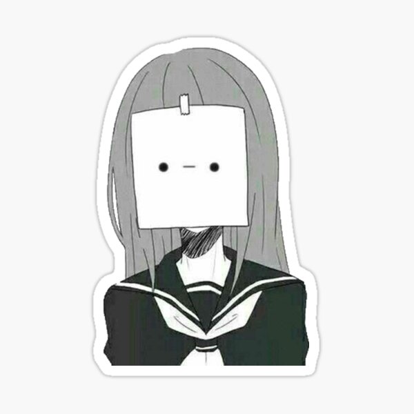 Sad Anime Girl Sticker By Simouser Redbubble