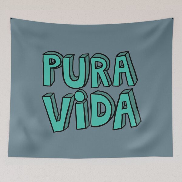 Item preview, Badly Drawn Pura Vida - Teal designed and sold by MOREDANKMEMES.
