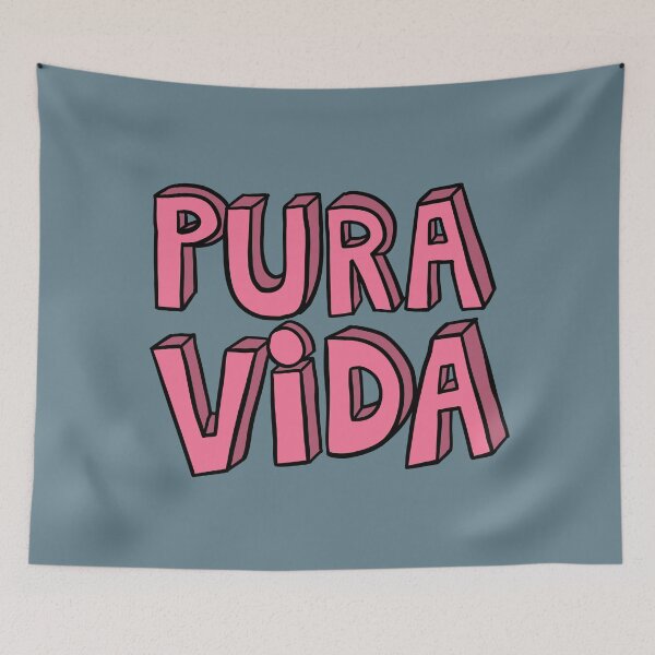 Item preview, Badly Drawn Pura Vida - Pink designed and sold by MOREDANKMEMES.