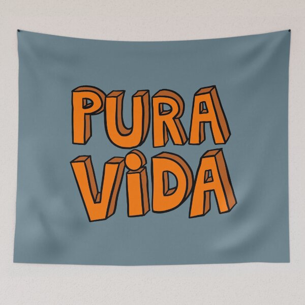 Item preview, Badly Drawn Pura Vida - Orange designed and sold by MOREDANKMEMES.