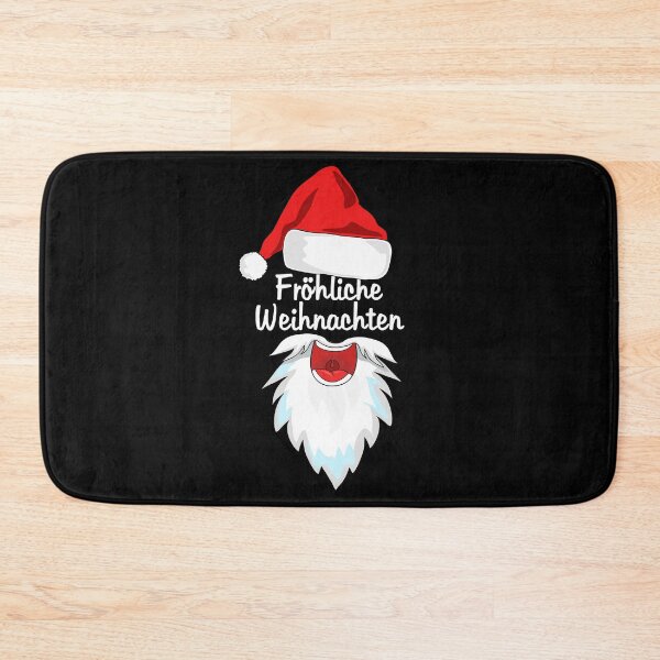 Item preview, Merry Christmas in Santa Hat, xmas Fröhliche Weihnachten,  designed and sold by rachimariposa.
