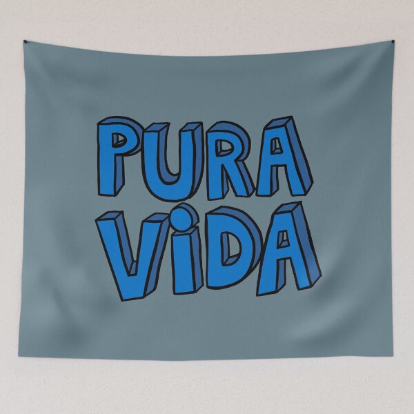 Item preview, Badly Drawn Pura Vida - Blue designed and sold by MOREDANKMEMES.