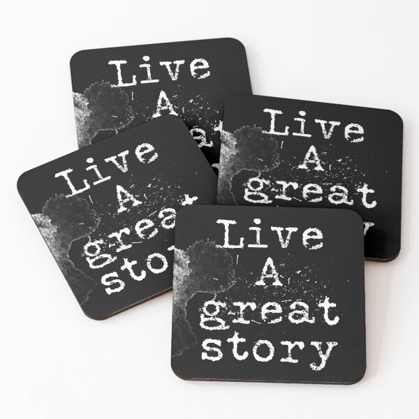 Item preview, Live a great story typography text art quote by Word Fandom - wordfandom designed and sold by Kerry Pritchard.
