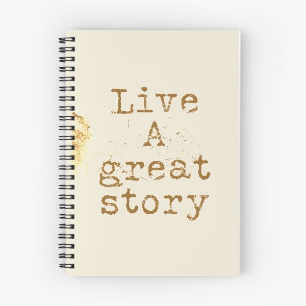 Item preview, Live a great story typography text art quote by Word Fandom - wordfandom designed and sold by Kerry Pritchard.