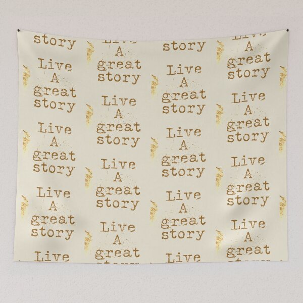Item preview, Live a great story typography text art quote by Word Fandom - wordfandom designed and sold by Kerry Pritchard.