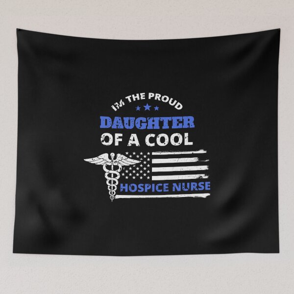 Item preview, Cool Hospice Nurse Proud Daughter Distressed Design designed and sold by LarkDesigns.