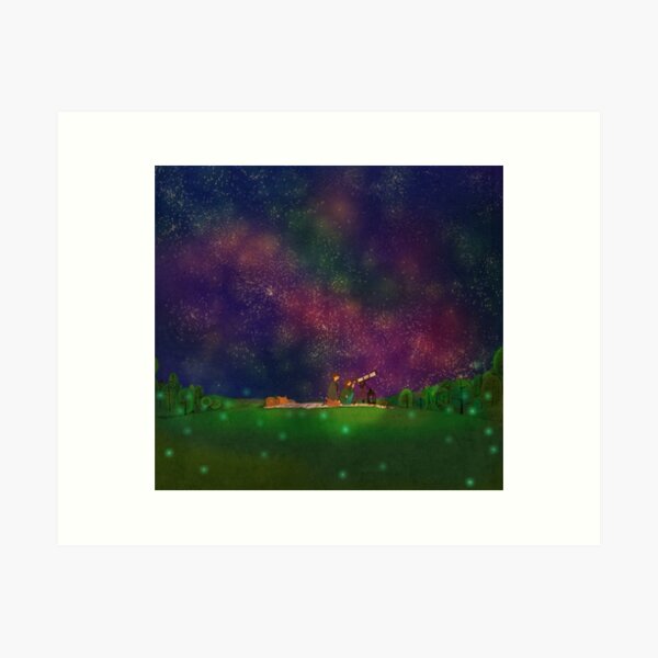 We looked at the stars Art Print