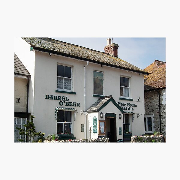 "Barrel Of Beer Pub, Beer, Devon" Photographic Print for Sale by lynn45