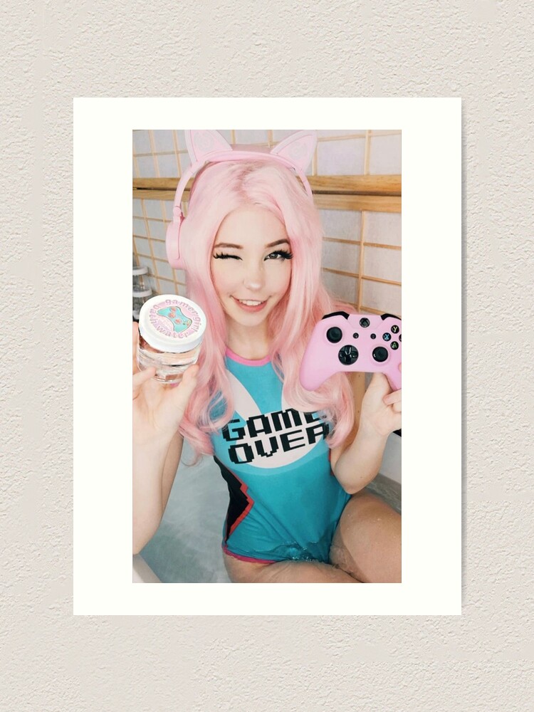 Belle Delphine Bath Water Art Board Print for Sale by Rainfalling