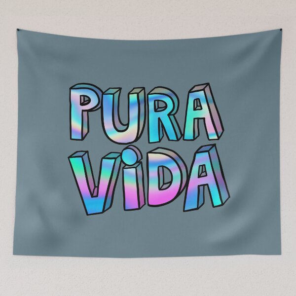 Item preview, Badly Drawn Pura Vida - Iridescent designed and sold by MOREDANKMEMES.