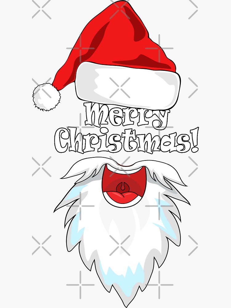 Vector Set of Cartoon Santa Claus Hats | Santa claus hat, Santa hat vector, Christmas  drawing