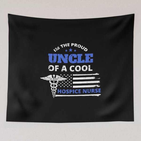 Item preview, Cool Hospice Nurse Proud Uncle Father Distressed Design designed and sold by LarkDesigns.