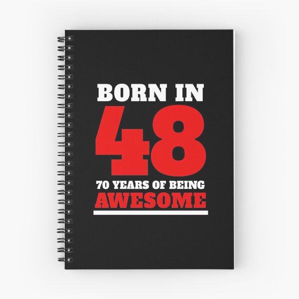 Item preview, 70th Birthday Gift Red Born in 48 Sports Style Numbers designed and sold by LarkDesigns.