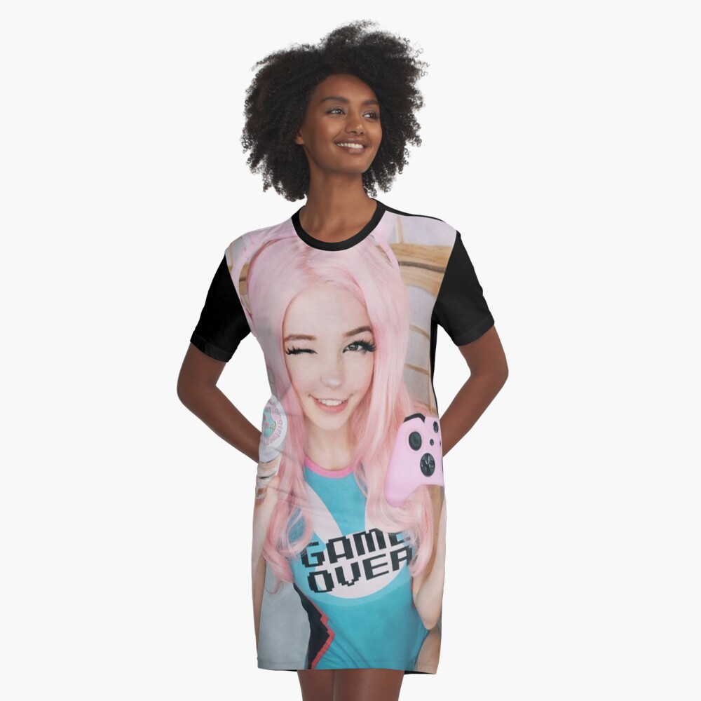 Belle Delphine Blink T Shirt 100% Cotton Belle Delphine Blink Gamer Girl  Bath Water Bell Delphine Belle Delphine Gamer Belle - AliExpress