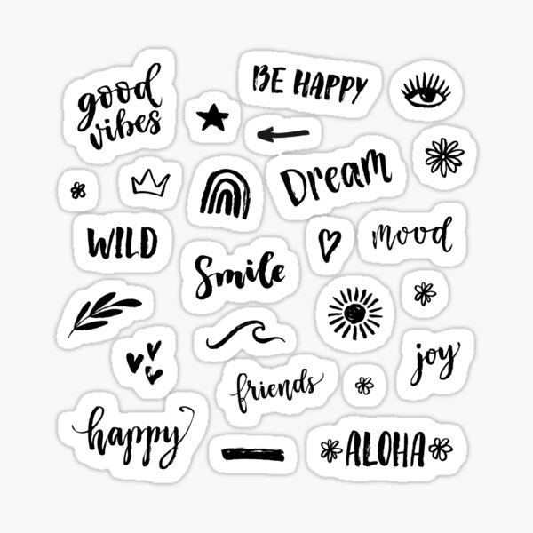 Funny stickers quotes pack Sticker