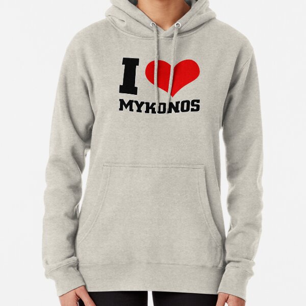 I Love Heart Mykonos Black Sweatshirt