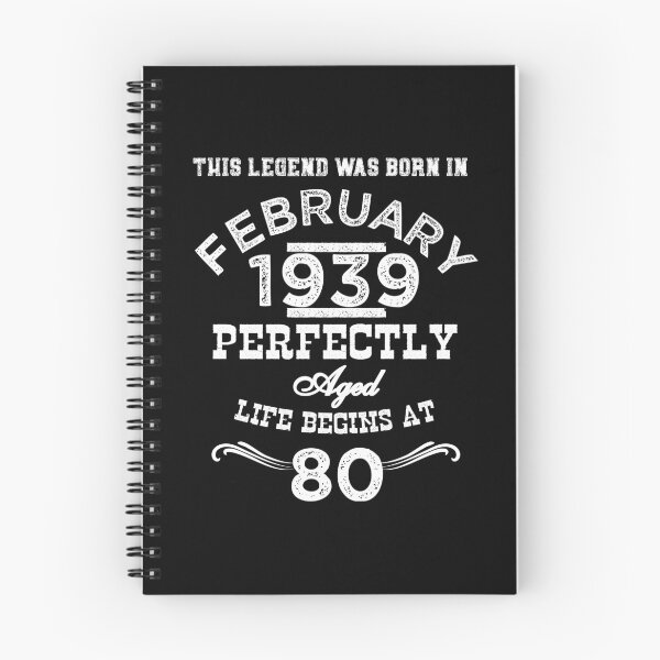 Item preview, This Legend Was Born In February 1939 80th Birthday White designed and sold by LarkDesigns.