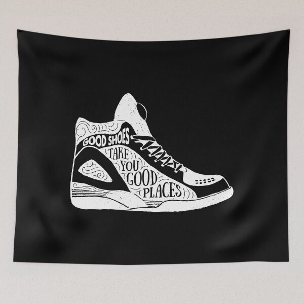 Item preview, Good Shoes Take You To Good Places Basketball Shoes Adventure Quote designed and sold by LarkDesigns.
