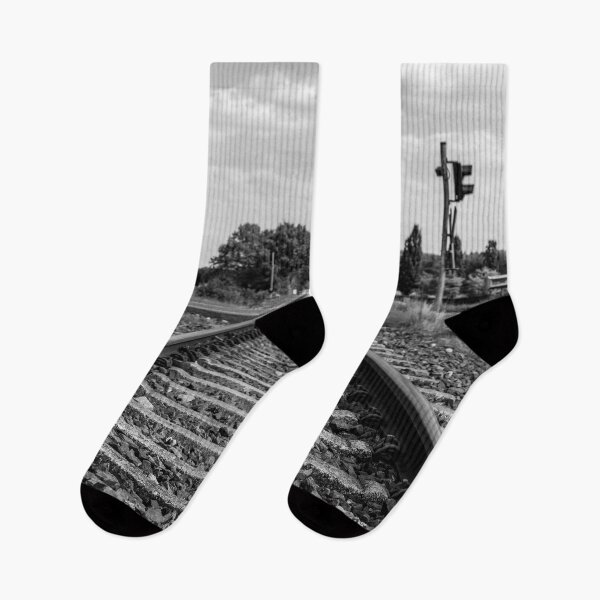Item preview, Black and white railroad designed and sold by NatureSight.