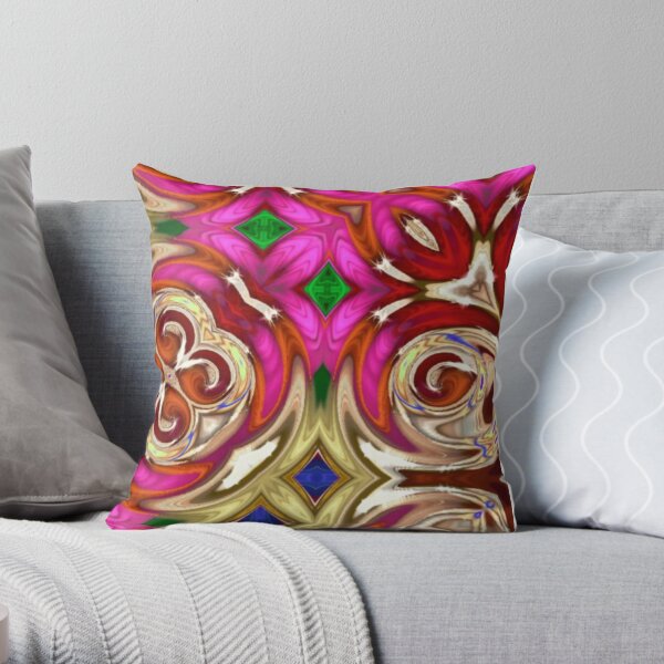 Hint of Pink Throw Pillow