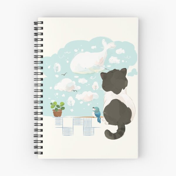 Item preview, A Cat's Day - Daydream Cloud Gazing designed and sold by twigsandpaper.