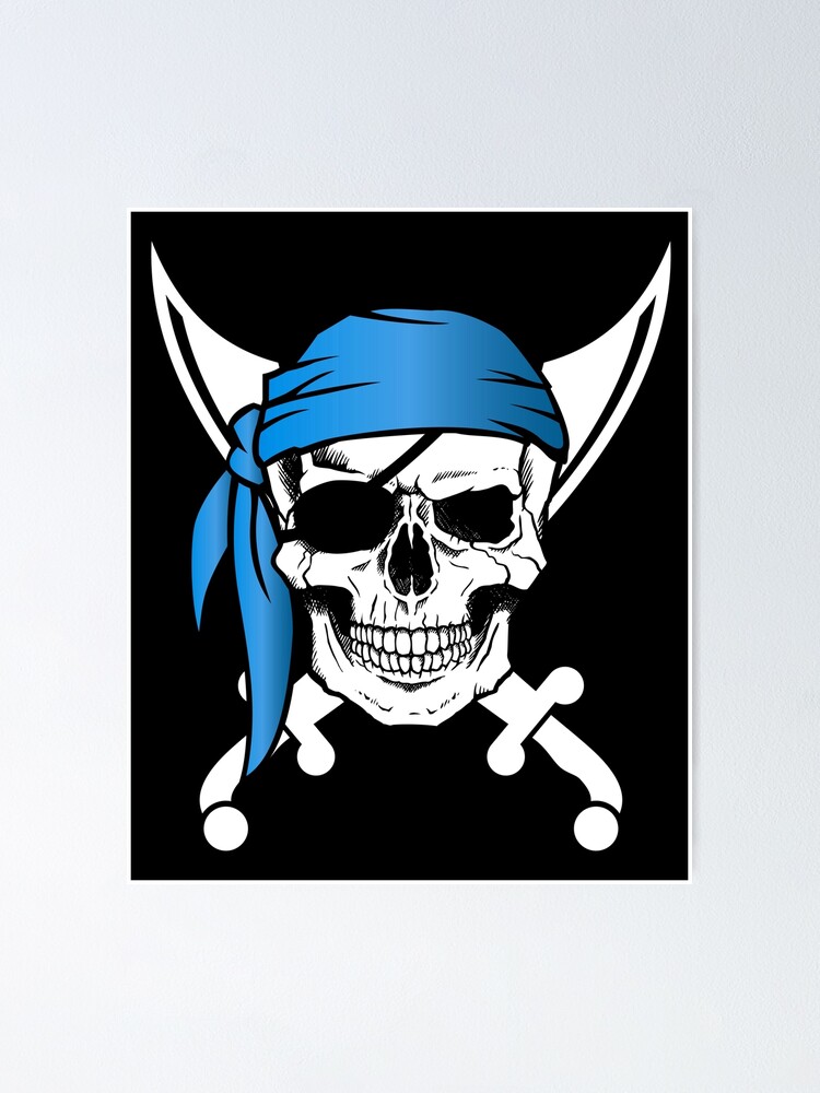 Poster Piratenflagge-Piraten-Flagge