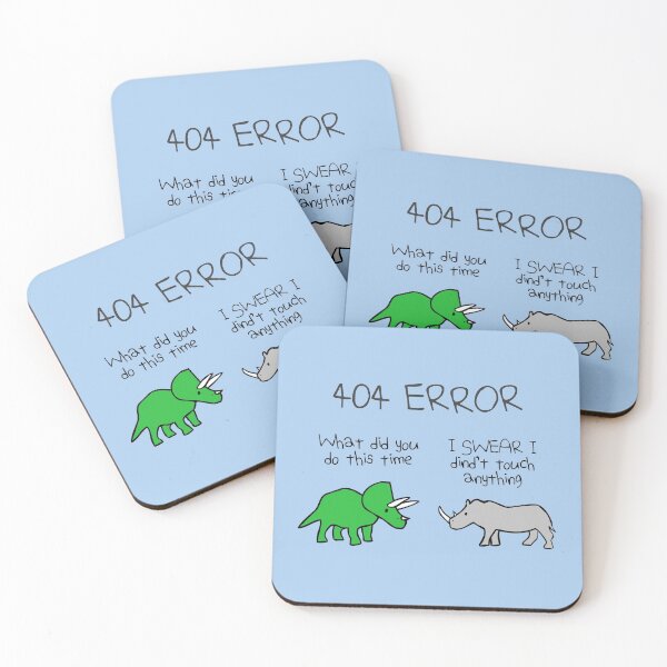 Item preview, 404 Error (Triceratops and Rhino) designed and sold by jezkemp.