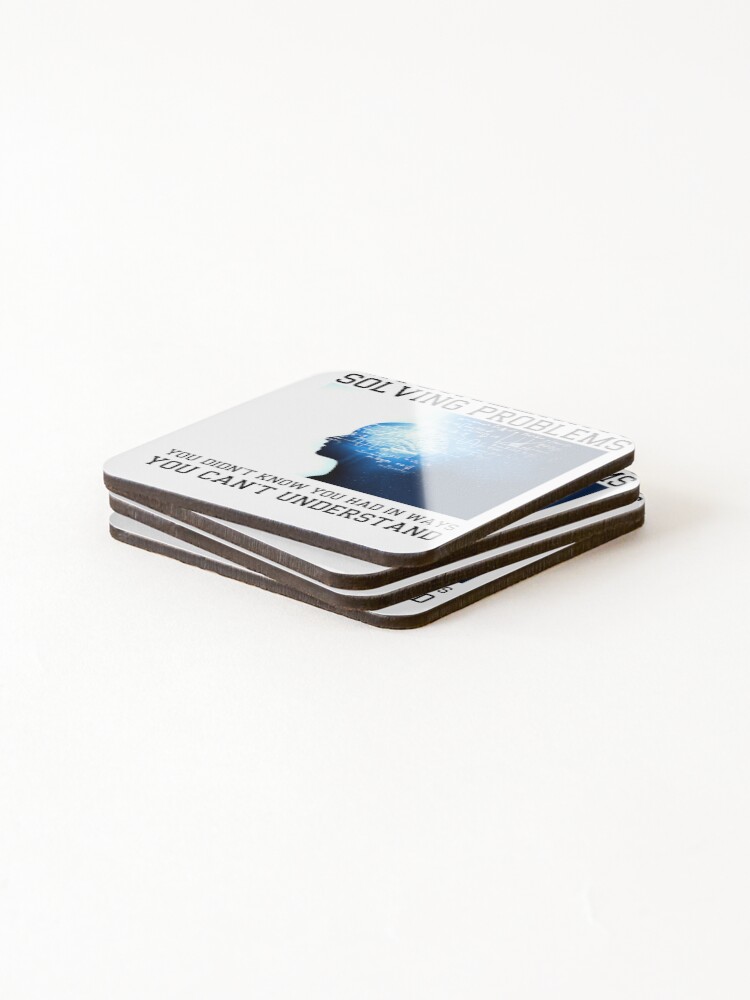 Thumbnail 4 of 5, Coasters (Set of 4), Engineering Solving Problems designed and sold by Bikans.