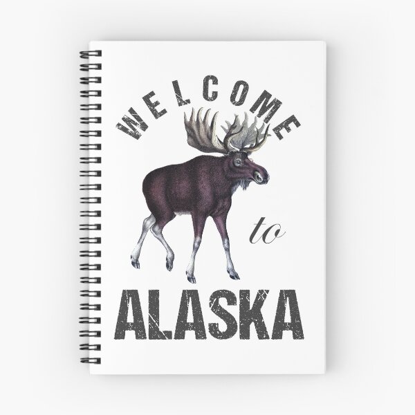 Item preview, Alaska Moose Welcome to Alaska for White Shirt designed and sold by LarkDesigns.